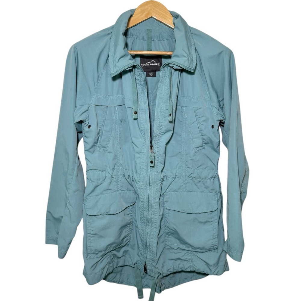 Eddie Bauer women’s Travex Lightweight Utility Anorak Jacket Seafoam Green M